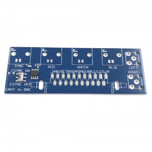 Female SCART to BNC breakout board 